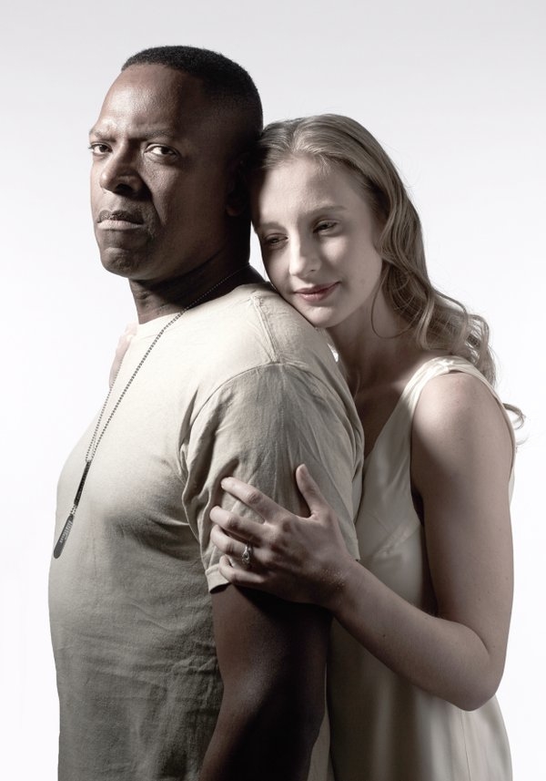 James Vincent Meredith and Bethany Jillard play Othello and Desdemona respectively in Chicago Shakespeare Theater&#39;s production of Othello.