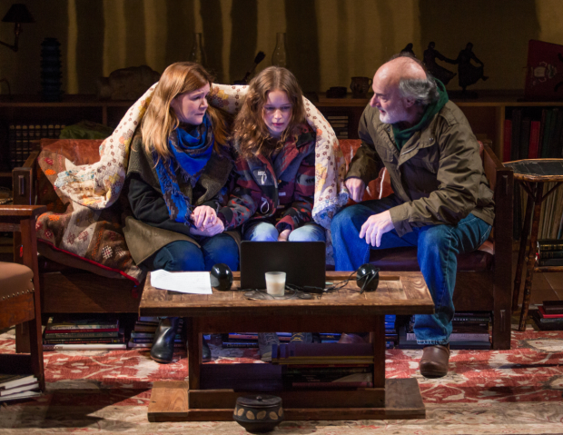 Mare Winningham, Naian Gonzalez Norvind, and Peter Friedman share the stage in Greg Pierce&#39;s new drama.