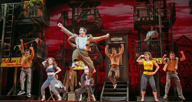 The cast of A Bronx Tale, directed by Jerry Zaks and Robert De Niro, at Paper Mill Playhouse.