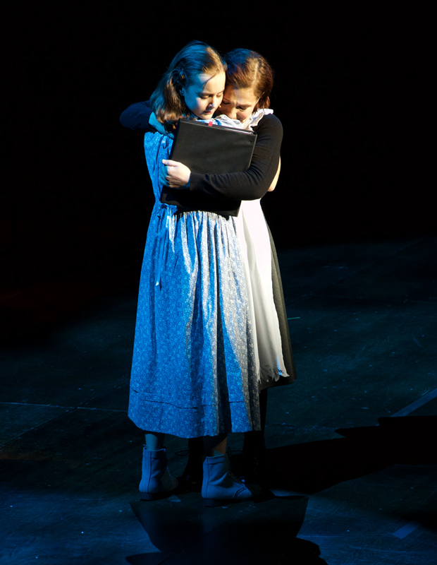 Sydney Lucas and Daisy Eagan in Manhattan Concert Productions&#39; concert staging of The Secret Garden at David Geffen Hall.
