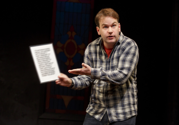 Mike Birbiglia in Thank God For Jokes at the Lynn Redgrave Theater.