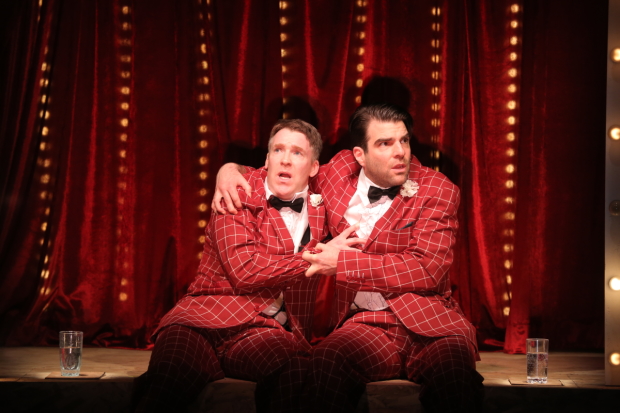 Brian Hutchison and Zachary Quinto as twin fetuses in &quot;Smokefall.&quot;