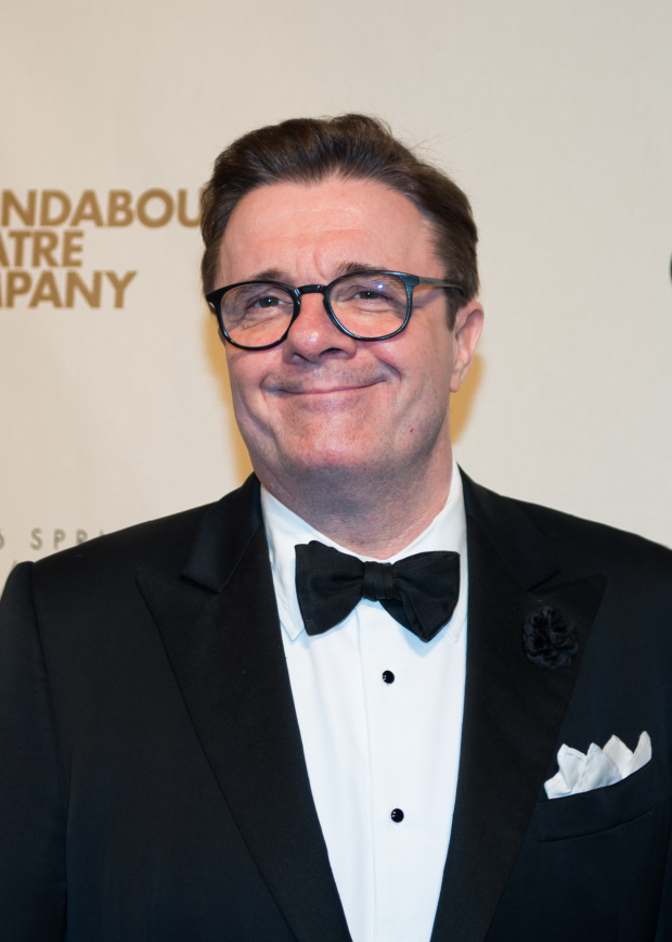 Two-time Tony winner Nathan Lane served as host of Roundabout Theatre Company&#39;s 50th Anniversary gala.
