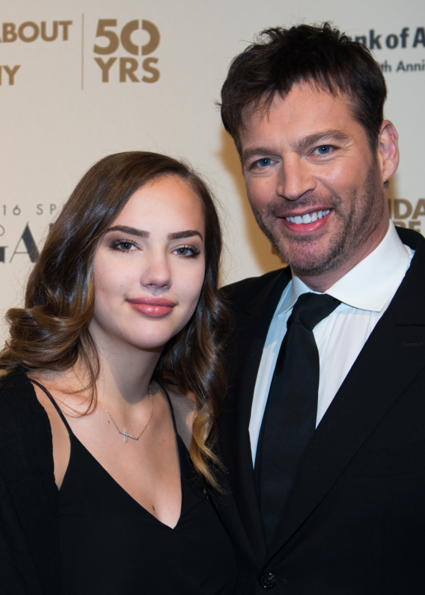 Roundabout vet Harry Connick Jr. (The Pajama Game) arrives at the gala with his daughter, Charlotte.