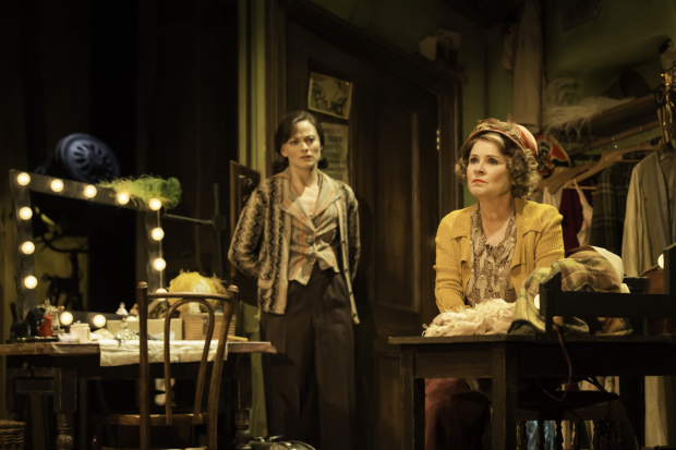Imelda Staunton and Lara Pulver as Momma Rose and Louise in a scene from Gypsy at the Savoy Theatre.