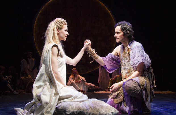 Gia Crovatin and Christian Camargo star in Pericles, directed by Trevor Nunn.