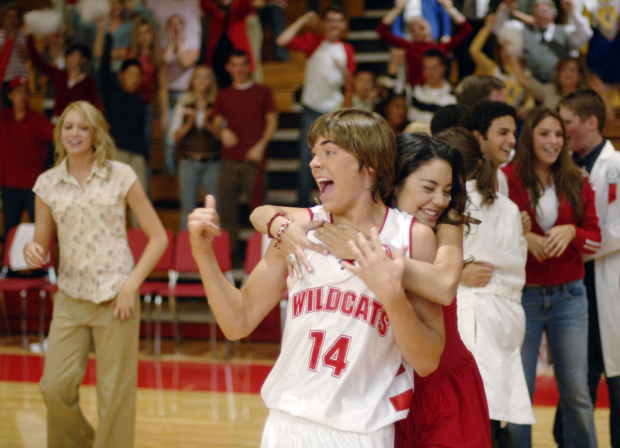 Zac Efron and Vanessa Hudgens in the original High School Musical film.