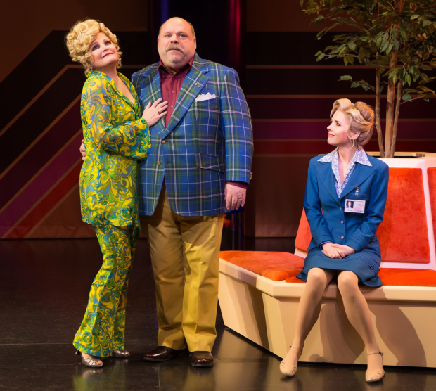 Faith Prince, Kevin Chamberlin, and Kerry Butler in a scene from Disaster!
