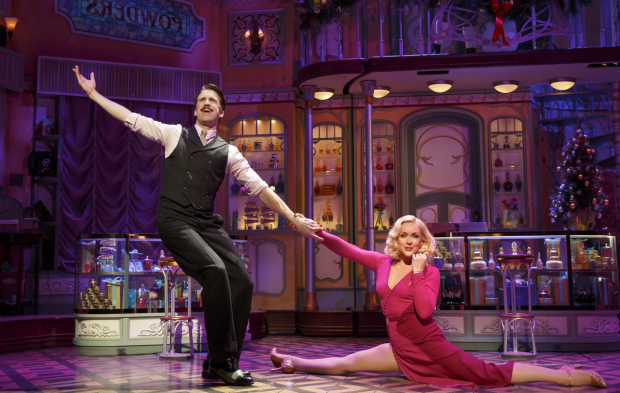 In She Loves Me Gavin Creel and Jane Krakowski get a chance to show off their dancing skills.