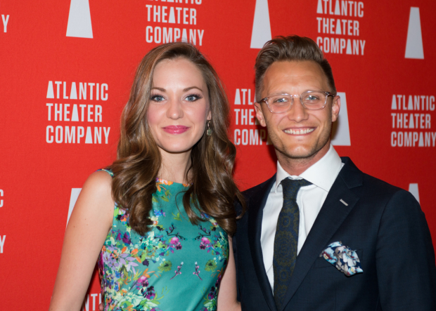 Laura Osnes, seen her with her husband, Nathan Johnson, starred in Atlantic&#39;s 2014 production of The Threepenny Opera.