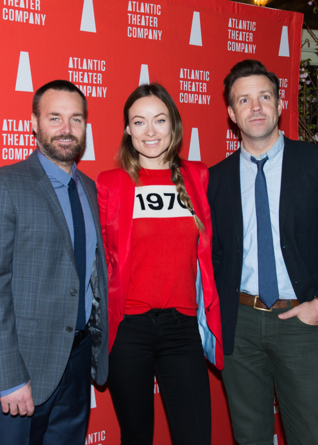 Screen favorites Will Forte, Olivia Wilde, and Jason Sudekis celebrate Atlantic Theater Company.