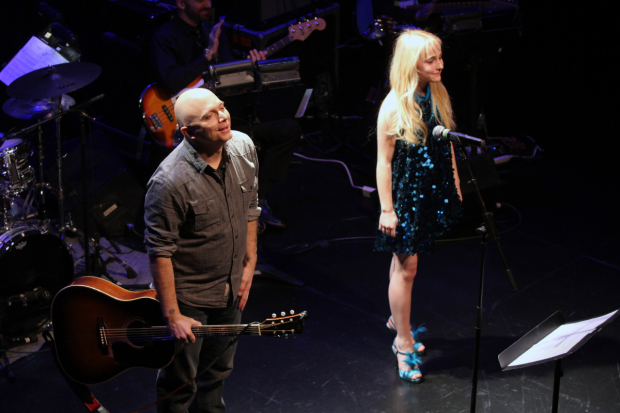 Michael Cerveris and Sophia Anne Caruso perform in honor of New York Theatre Workshop.