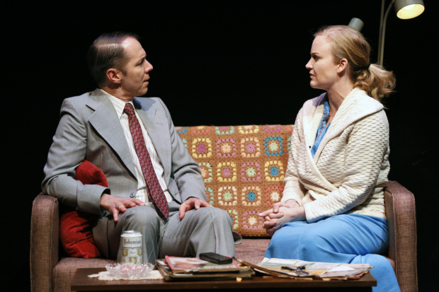 Paul Niebanck plays Dr. Wendell Barnes and Heidi Armbruster plays Trudy Turner in Boy.
