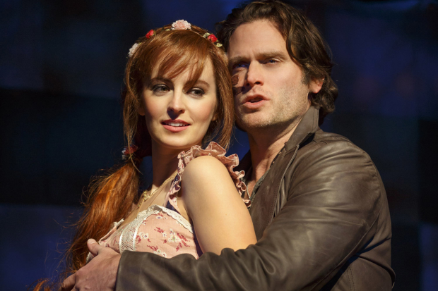 Ahna O&#39;Reilly plays Rosamund and Steven Pasquale plays Jamie Lockhart in The Robber Bridegroom.