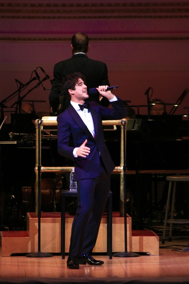 Darren Criss takes the stage at Carnegie Hall to sing &quot;I Love Betsy&quot; from Honeymoon in Vegas.