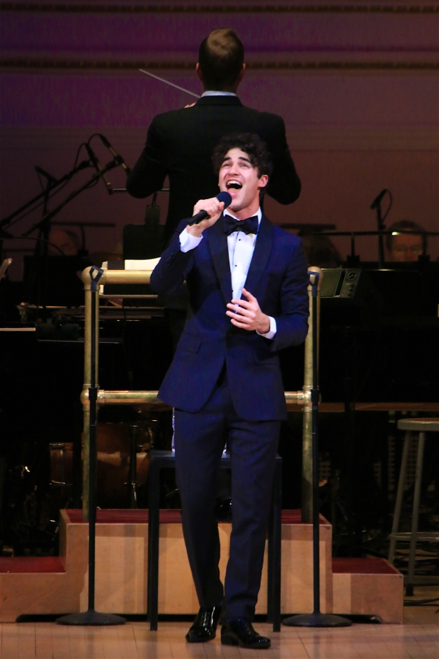 Darren Criss performs with the New York Pops at Carnegie Hall.