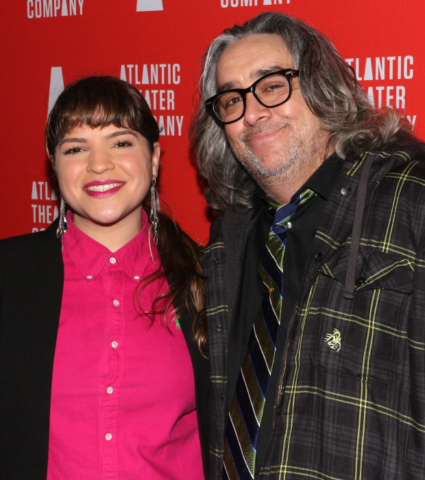 Drama Desk Award nominee Paola Lázaro-Muñoz joins Between Riverside and Crazy Pulitzer Prize winner Stephen Adly Guirgis on the red carpet.