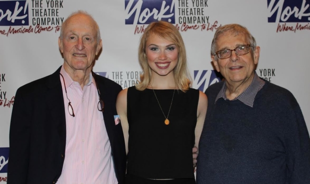 Charlotte Maltby poses for a photo flanked by David Shire and her father, Richard Maltby, Jr.