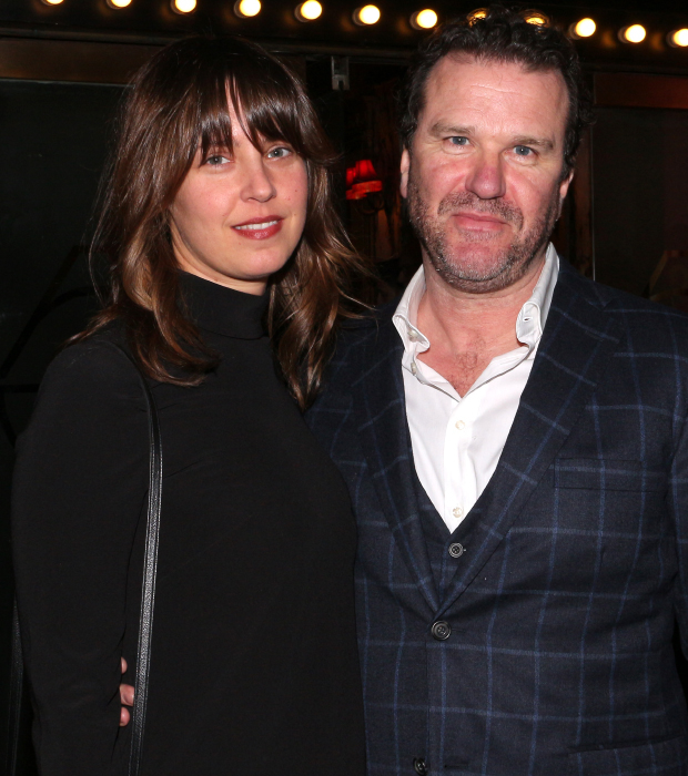 Douglas Hodge (seen here with his girlfriend, Amanda Miller) is on hand to see his dear pal Jane Krakowski in She Loves Me.