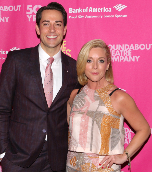 Zachary Levi and Jane Krakowski take on the roles of parfumerie clerks Georg and Ilona.