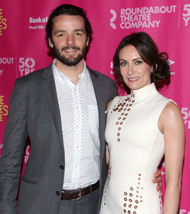 Laura Benanti shares her evening with her husband, Patrick Brown.
