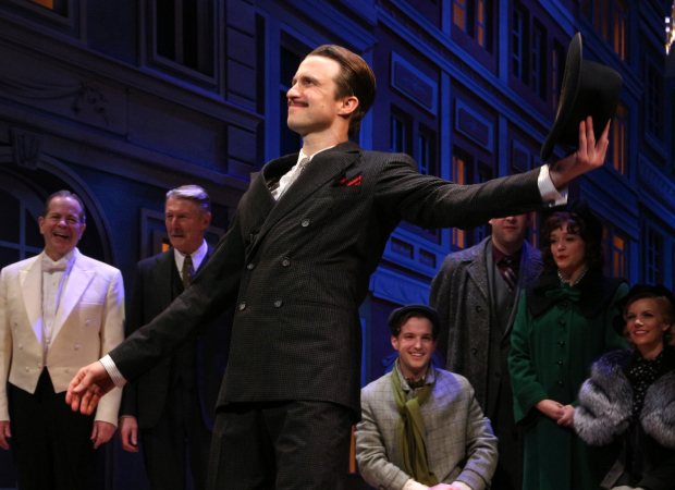 Gavin Creel takes his triumphant opening-night bow.