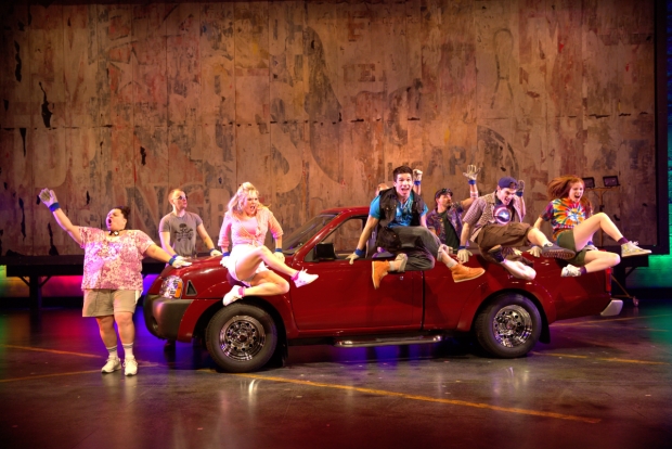 The 2013 Broadway cast of Hands of a Hardbody.