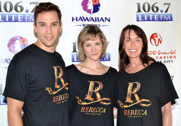 Ryan Silverman, Jill Paice, and Maree Johnson, lead performers from the ill-fated Broadway mounting of Rebecca.