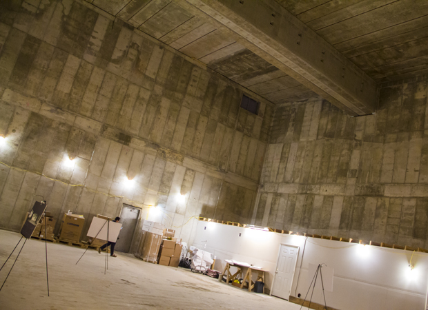 This raw space will be turned into a state-of-the-art 249-seat auditorium.