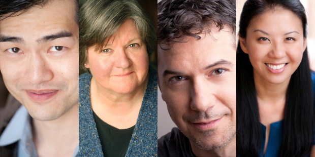 Ben Chang, Ann James, David Prete, and Helen Young compose the cast of Caught, which begins tonight at Victory Gardens Richard Christiansen Theater.