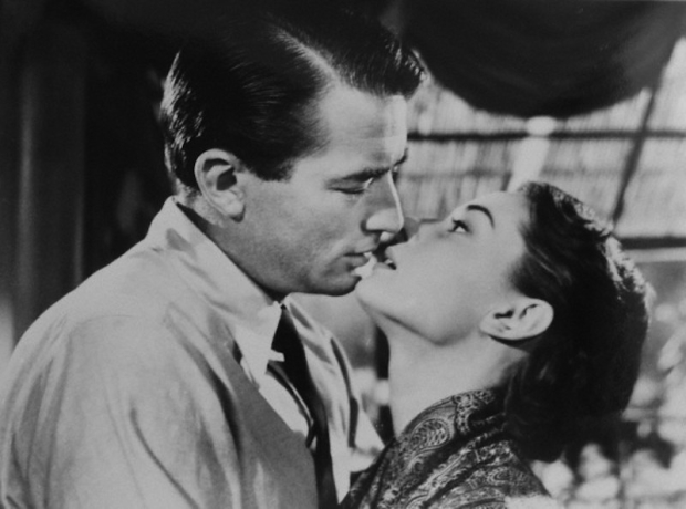 Gregory Peck and Audrey Hepburn star in the 1953 film Roman Holiday.