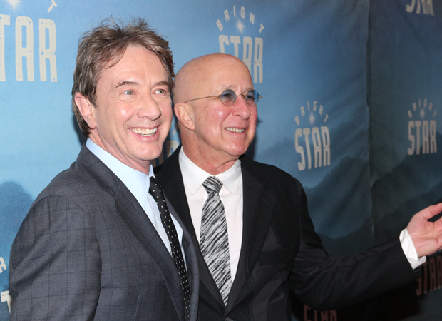 Martin Short pals around with Paul Shaffer on the red carpet.