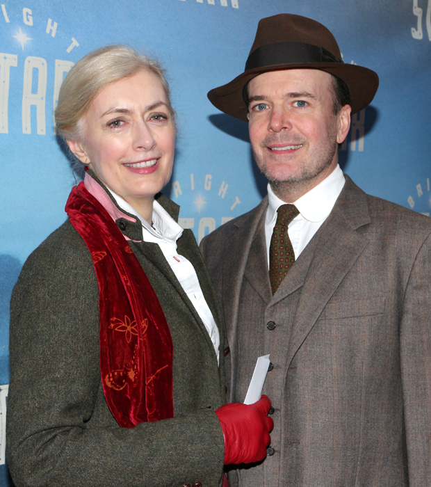 Susan Lyons and Jefferson Mays spend a night out at the theater.
