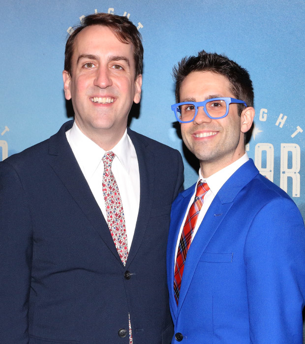 Bright Star musical director Rob Berman joins the festivities with his husband, choreographer Chase Brock.