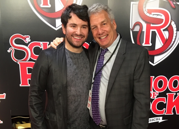 Marc Summers (right) with School of Rock star Alex Brightman, who pens Summers&#39; solo show Everything In Its Place: The Life and Slimes of Marc Summers.