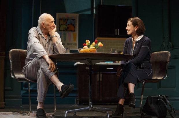 Frank Langella and Hannah Cabell in the American premiere of The Father at the Samuel J. Friedman Theatre.