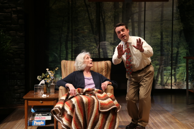 Kathleen Butler and Michael Glenn in Marjorie Prime, directed by Jason Loewith, at Olney Theatre Center.
