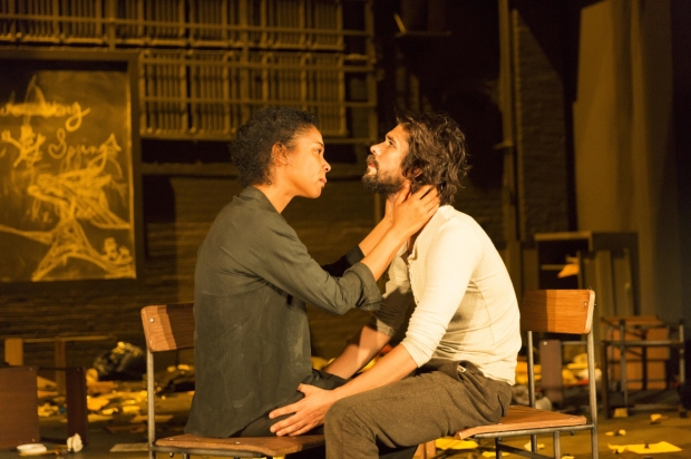 Sophie Okonedo and Ben Whishaw in Ivo van Hove&#39;s production of The Crucible.