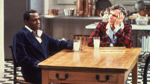 James Noble (right) with Robert Guillaume on TV&#39;s Benson.