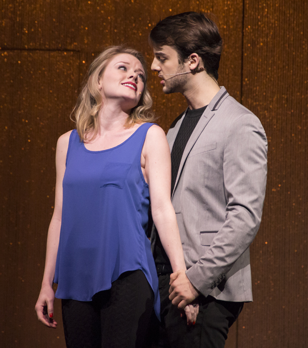 Ruby Lewis and Ryan Vona lead the cast of Paramour as onstage lovers Indigo and Joey.
