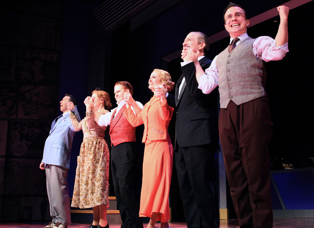 The stars of Cagney take their opening night bow at the Westside Theatre.