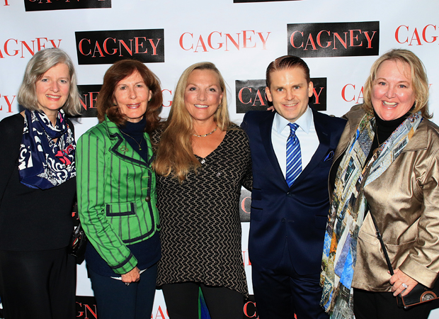 Cagney cocreator and star Robert Creighton joins members of James Cagney&#39;s family for a snapshot.