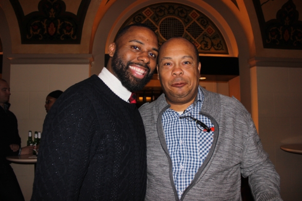 Nicholas Ward and Wayne Pretlow smile for the cameras.