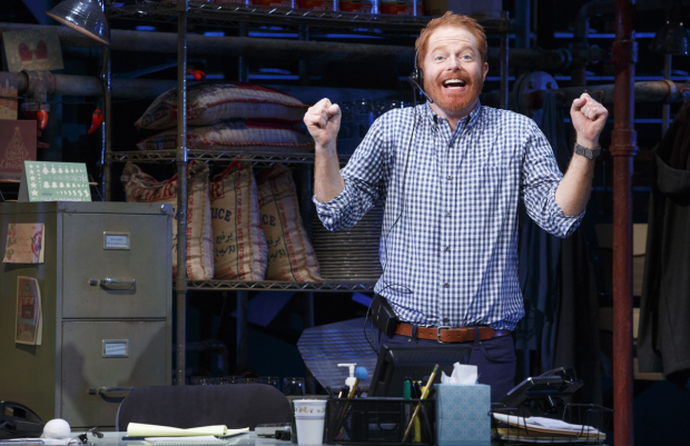 Jesse Tyler Ferguson in Fully Committed at the Lyceum Theatre.