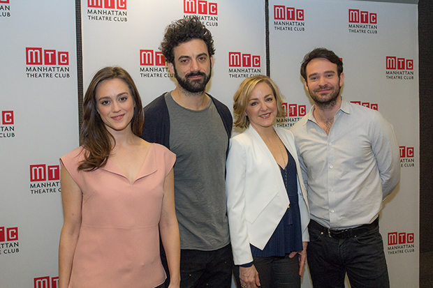 Heather Lind, Morgan Spector, Geneva Carr, and Charlie Cox star in Nick Payne&#39;s Incognito at Manhattan Theatre Club.