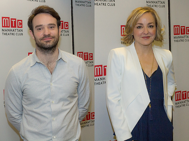 Incognito stars Charlie Cox and Geneva Carr meet for rehearsal at the Manhattan Theatre Club Rehearsal Studios.