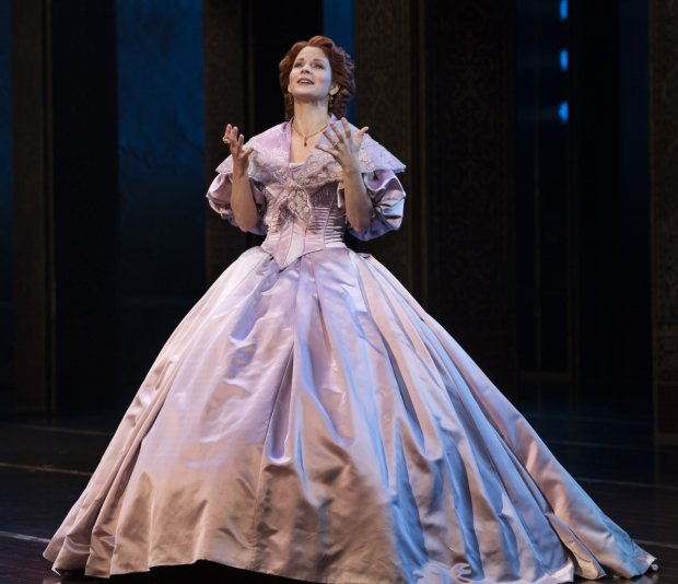 Kelli O&#39;Hara as Anna Leonowens in Rodgers and Hammerstein&#39;s The King and I at the Vivian Beaumont Theatre.