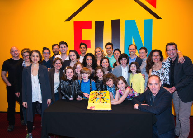 Fun Home&#39;s cast and creatives gather to commemorate the milestone.