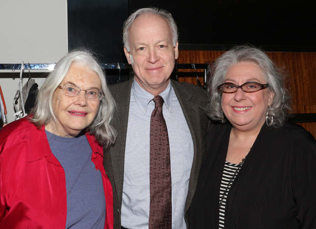 A trio of nominated stage favorites: Lois Smith (Marjorie Prime), Reed Birney, and Jayne Houdyshell (both of The Humans).