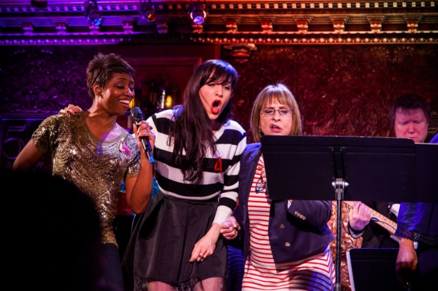 Montego Glover, Lena Hall, and Patti LuPone at the 2015 Broadway Acts for Women benefit.